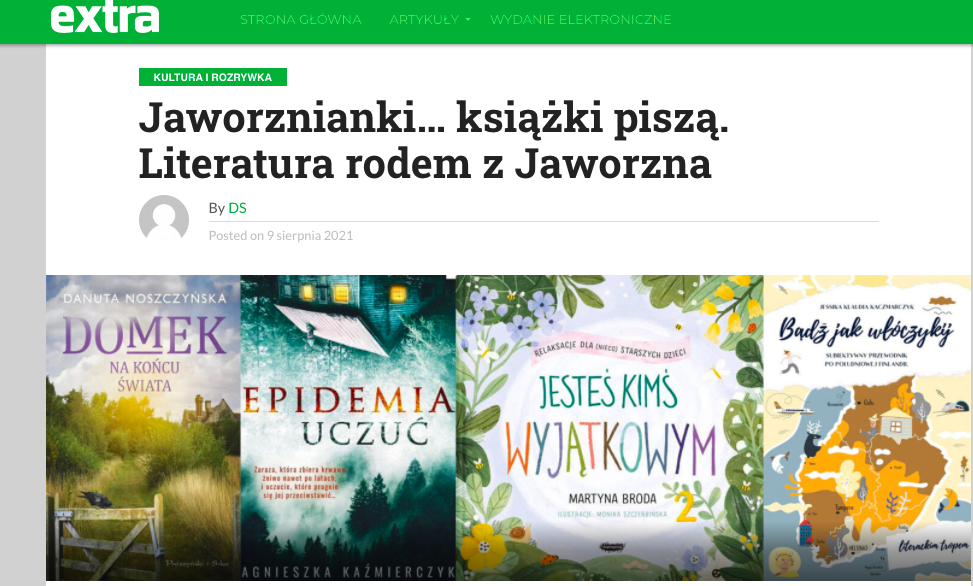 Jaworzno Debiut Jessika Kaczmarczyk Badz jak włoczykij Muminki dobra Ksiazka